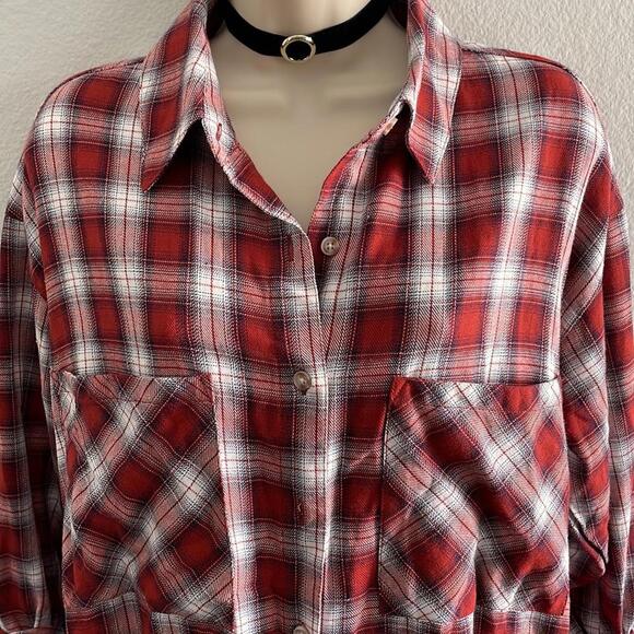 NWT plaid shirt dress - Picture 4 of 8